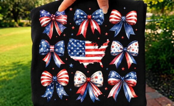 4th of July American Coquette Tee Png Review