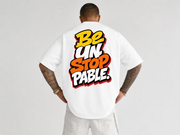 Be Unstoppable Typography T-Shirt Design Review