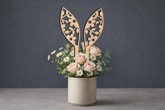 Bunny Flowers SVG Easter Ears Planter Review