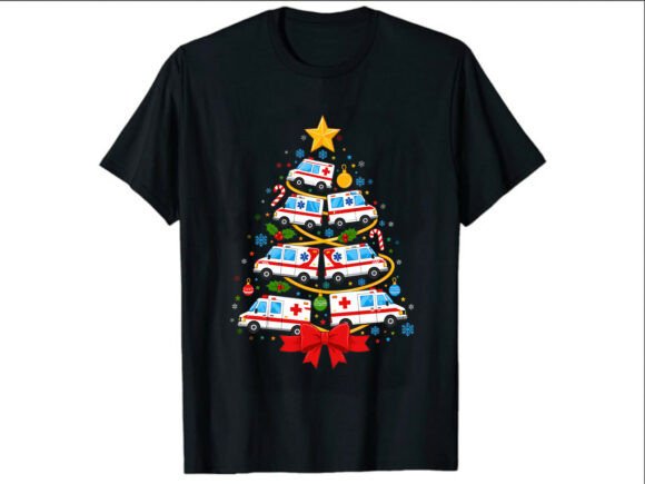 Christmas Ambulance Tree Paramedic Shirt Review