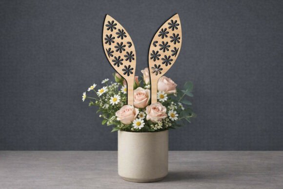 Easter Bunny Ears and Flowers Embroidery Design Review