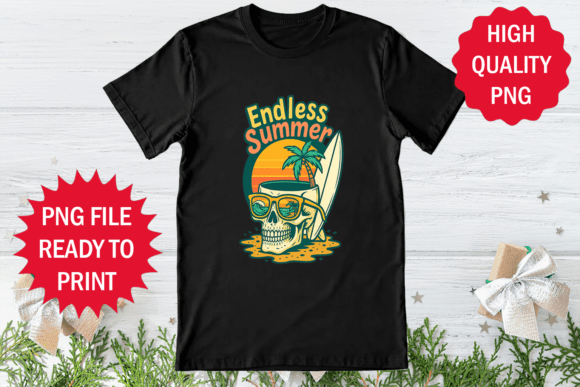 Endless Summer Retro Sunset Design Png Review