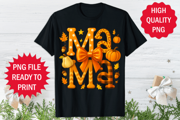 Fall Season Mama T-shirt Graphic Art Png Review