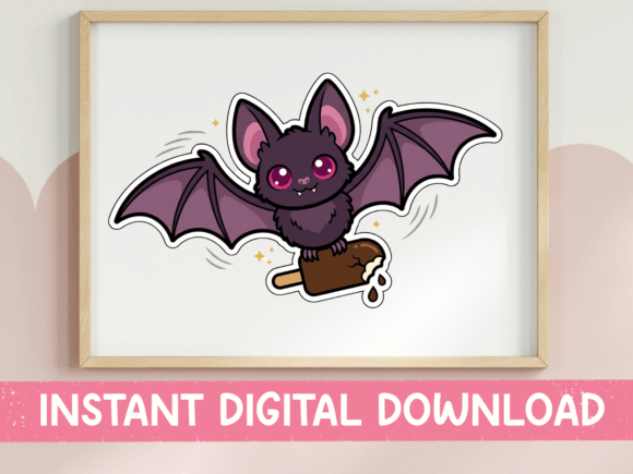 Kawaii Bat Flying with Popsicle Review