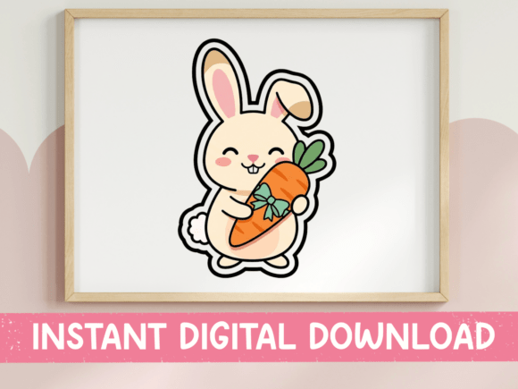 Kawaii Bunny Hugging a Carrot Embroidery Review