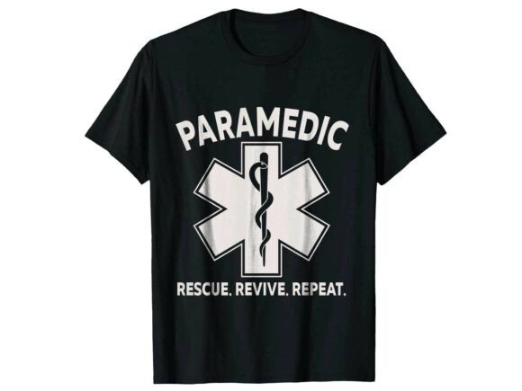 Rescue Revive Repeat Paramedic T-Shirt Review