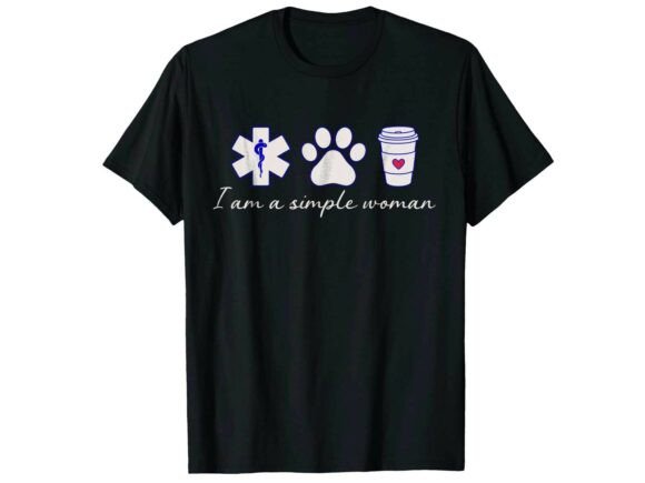 Simple Woman Paramedic T-Shirt
