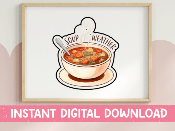 Soup Weather Cozy Bowl Print