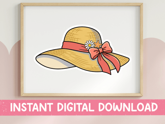 Straw Sun Hat with Bow Art Review